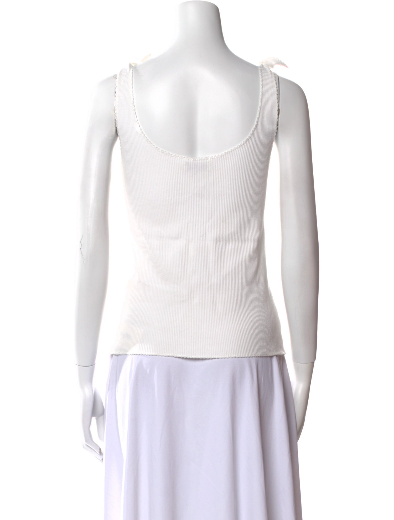 Sandro Square Neckline Sleeveless Top